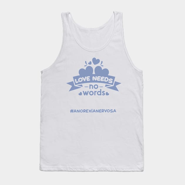 #Anorexia Nervosa Week Month Merch Tank Top by familycuteycom